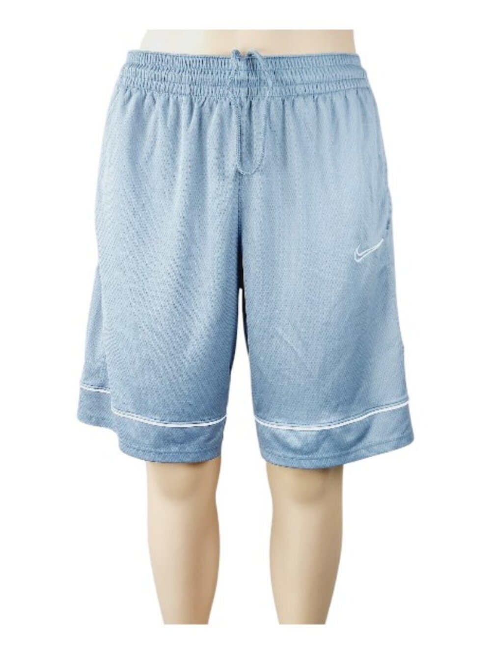 Nike Men's Gray Mesh Fastbreak Elastic Waist Basketball Shorts Size L